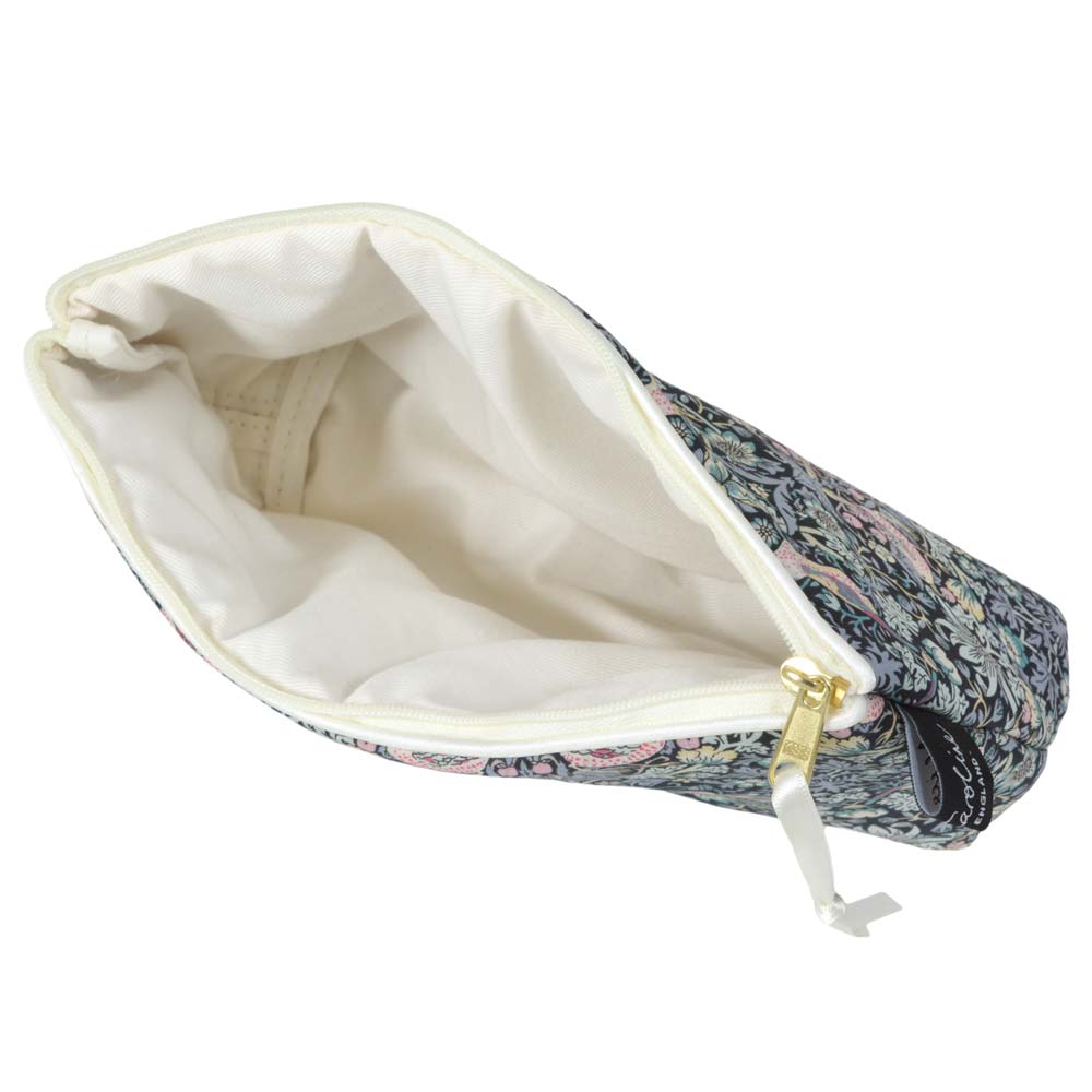 ウィリアムモリス Alice Caroline 英国 リバティ社 タナローン生地(イタリア製) ポーチ いちご泥棒