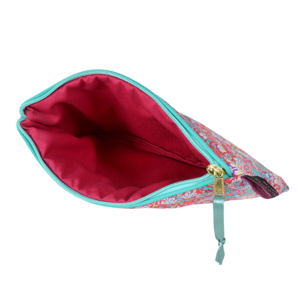 アリスキャロライン リバティ タナローン ミディアムフラットポーチ 小物入れ モリス いちご泥棒