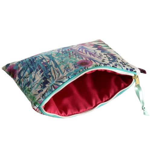 リバティ タナローン アリスキャロライン 小物入れ ポーチ Tresco Aqua トレスコアクア