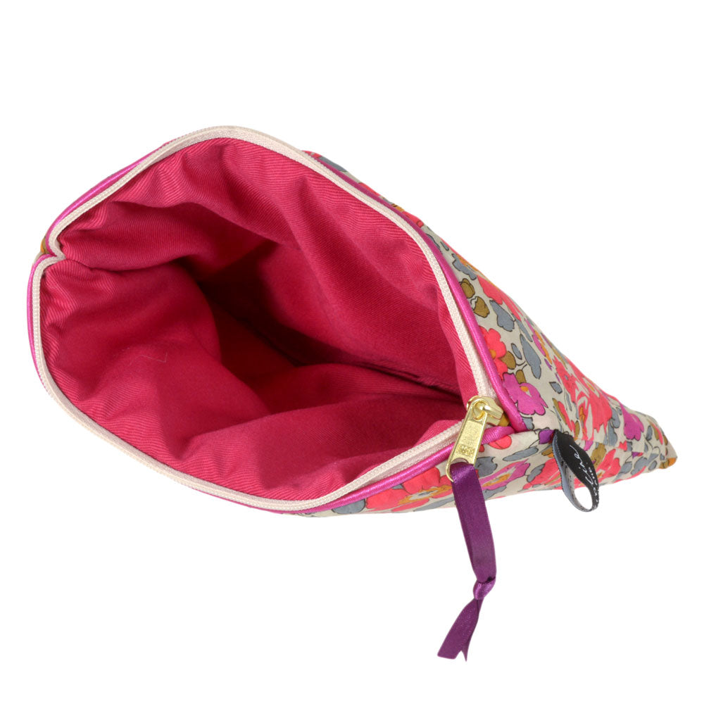 アリスキャロライン リバティ タナローン ミディアムフラットポーチ 小物入れ