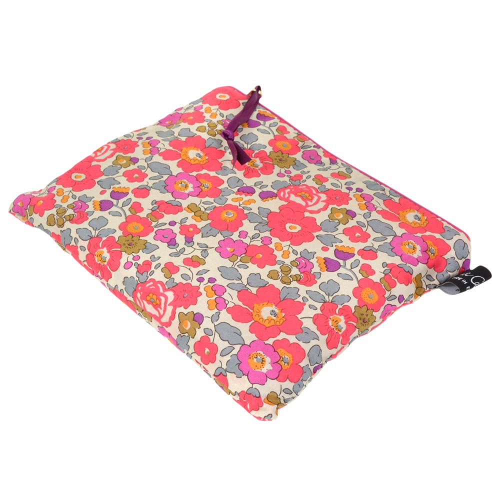 アリスキャロライン リバティ タナローン ミディアムフラットポーチ 小物入れ