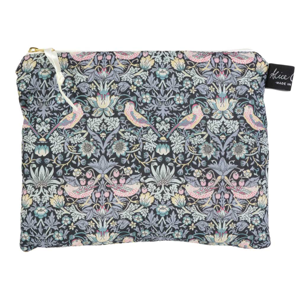 リバティ タナローン ウィリアムモリス アリスキャロライン コスメバッグ Strawberry Thief いちご泥棒