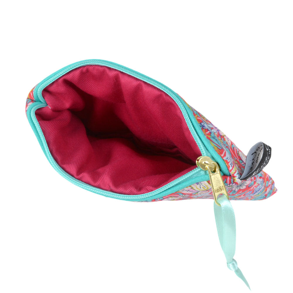 ウィリアムモリス Alice Caroline 英国 リバティ社 タナローン生地(イタリア製) ポーチ いちご泥棒