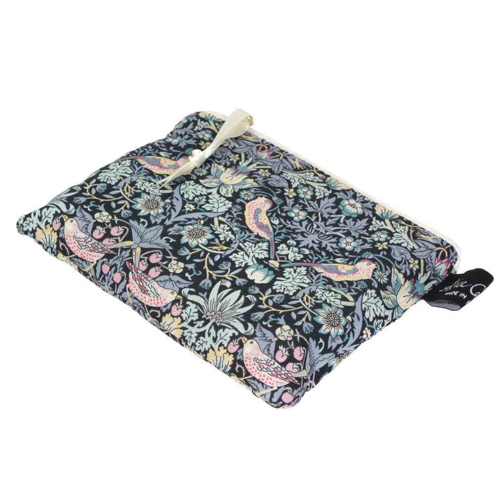 ウィリアムモリス Alice Caroline 英国 リバティ社 タナローン生地(イタリア製) ポーチ いちご泥棒