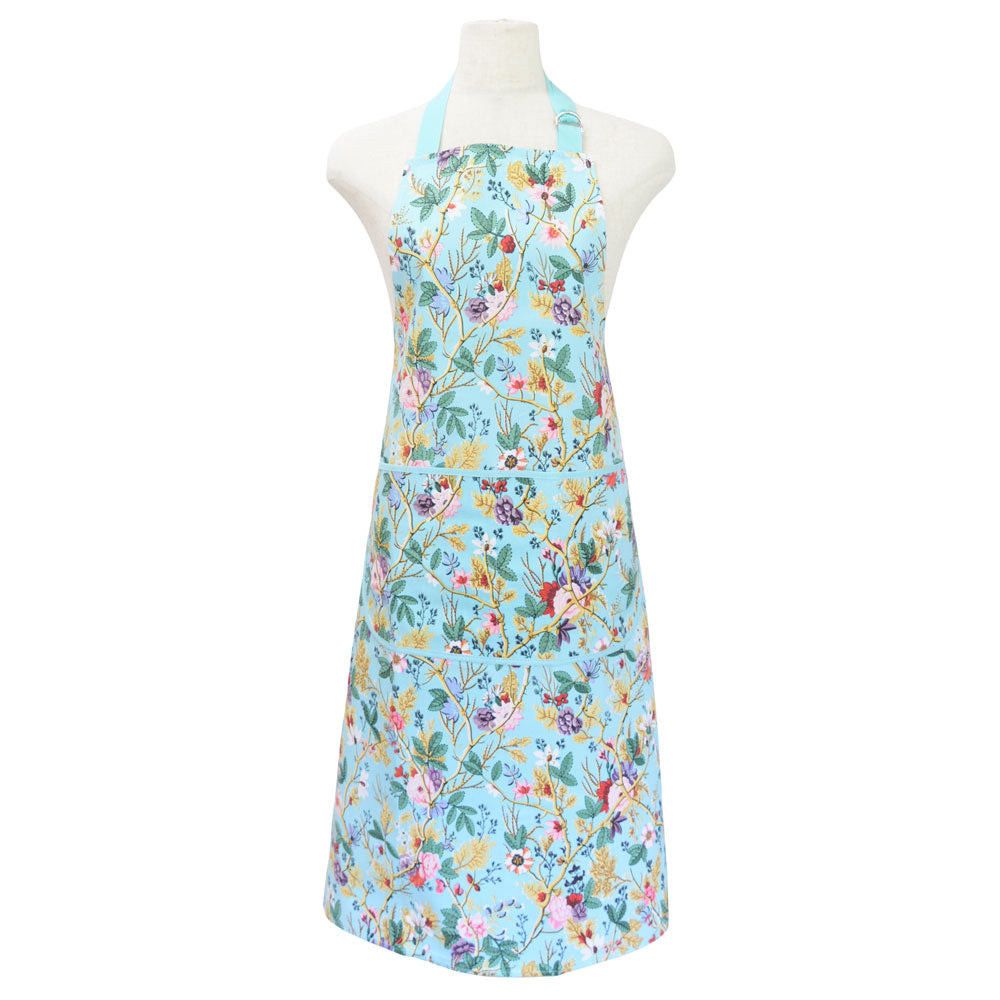 サミュエルラモント コットン エプロン V&A Blue Chintz