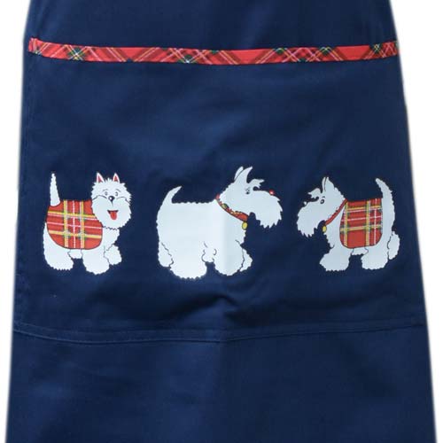 クーシー コットン エプロン Tartan Terrier