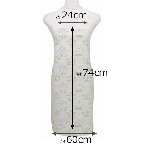 ウィリアムモリス コットン エプロン リリー