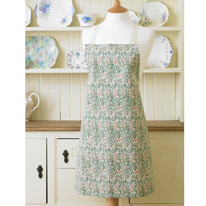 ウィリアムモリス コットン エプロン スイートブライア バラ