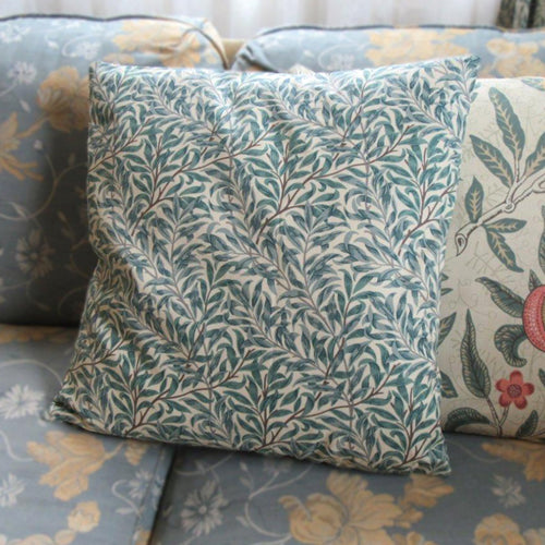 イギリス製 英国製 ウィリアムモリス クッションカバー ウィロウ 栁 グリーン