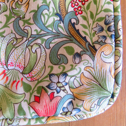 ウィリアムモリス パイピングクッションカバー Golden Lily
