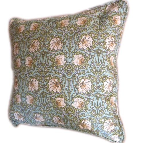 ウィリアムモリス パイピングクッションカバー Pimpernel Green