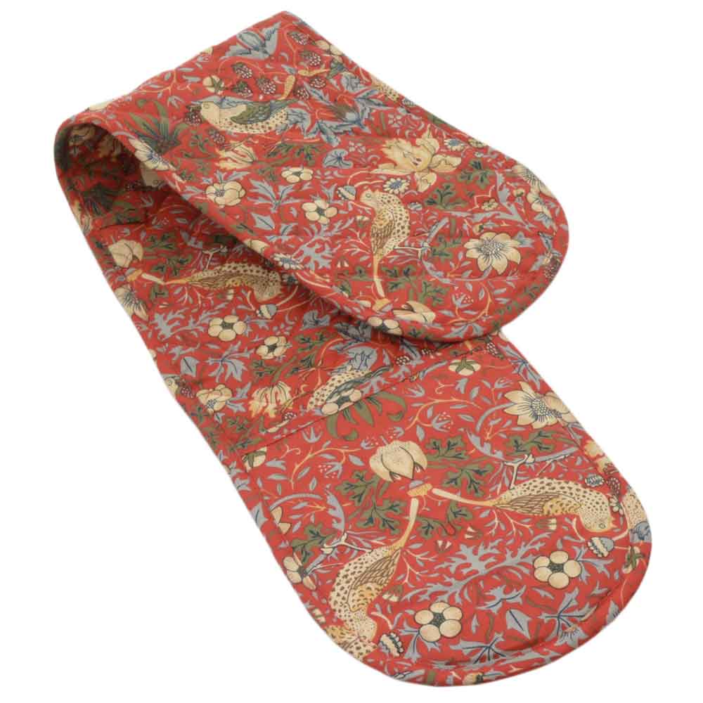 ウィリアムモリス ダブル オーブングローブ 鍋つかみ ストロベリーシーフ いちご泥棒