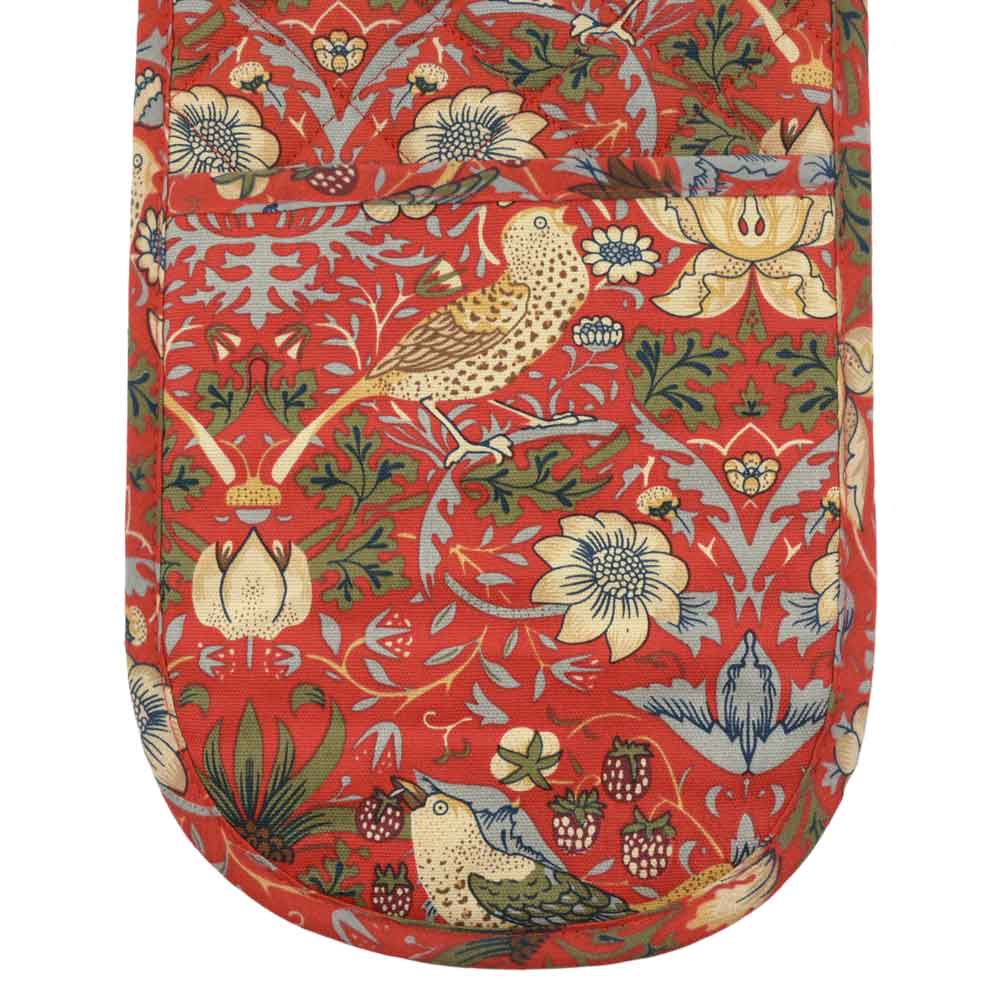 ウィリアムモリス ダブル オーブングローブ 鍋つかみ ストロベリーシーフ いちご泥棒