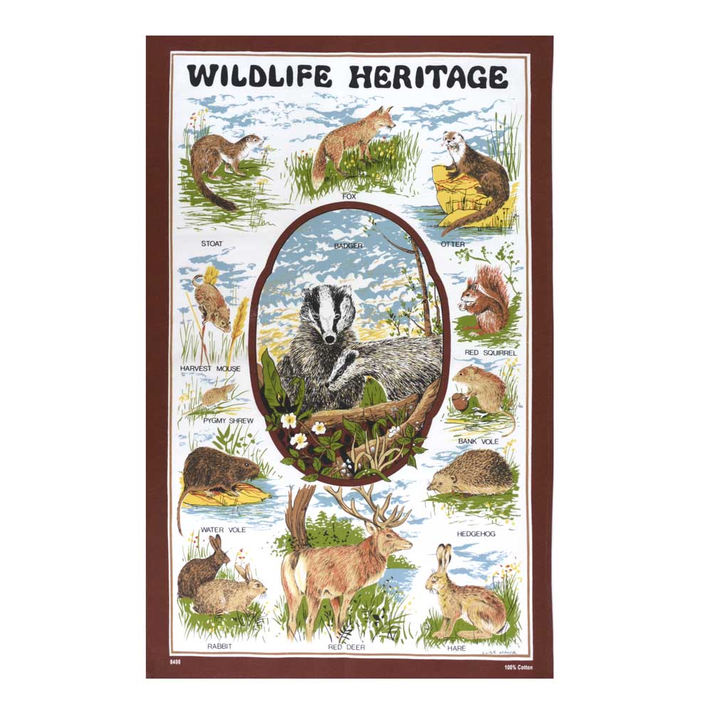 ストウグリーン ティータオル Wildlife Heritage タペストリー カバー