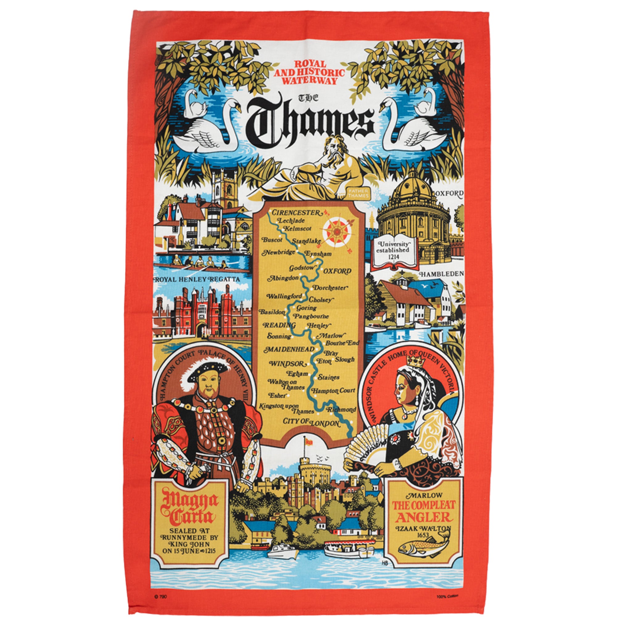 ストウグリーン ティータオル タペストリー ランチョンマット The Thames