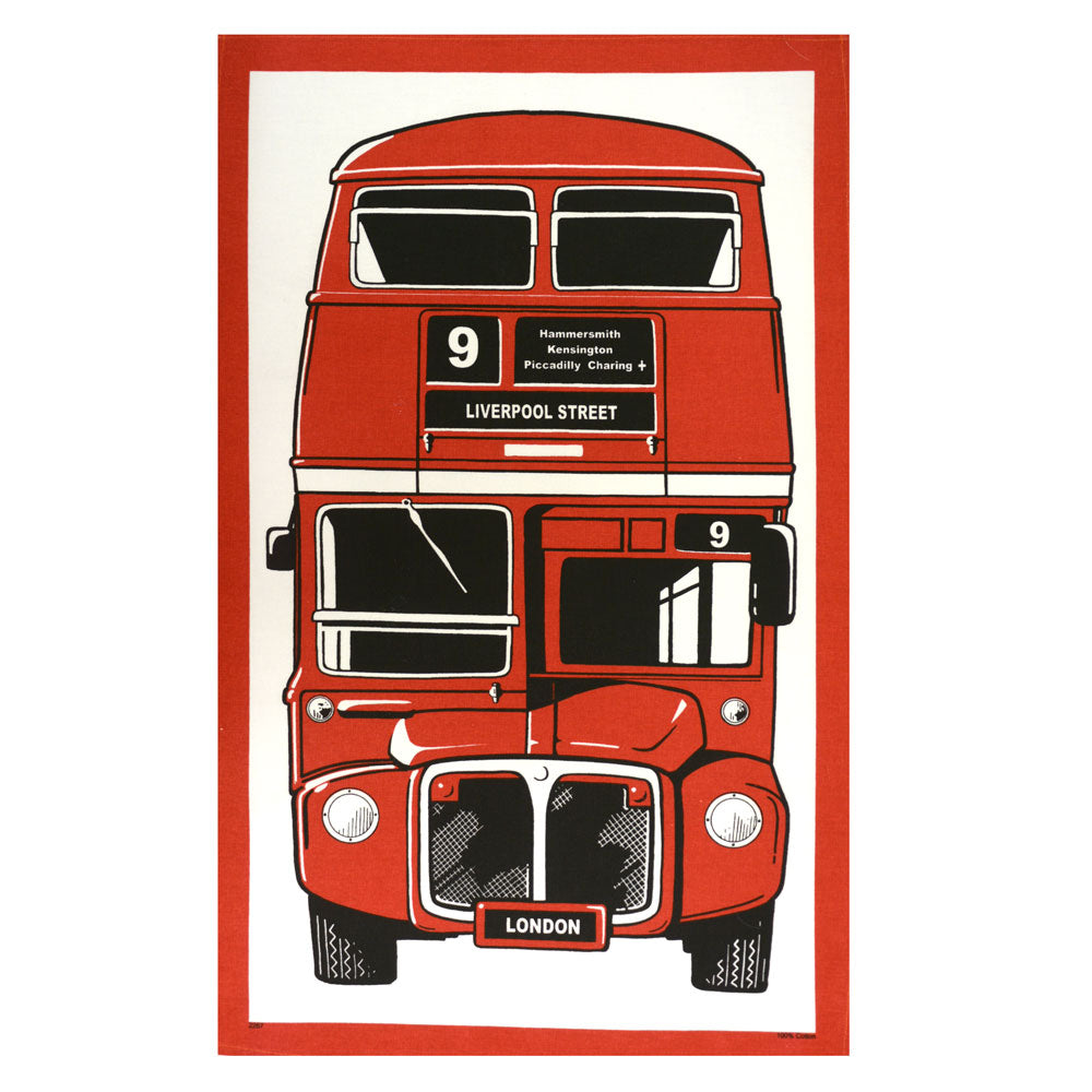 ストウグリーン ティータオル ランチョンマット タペストリー London Bus ロンドン バス