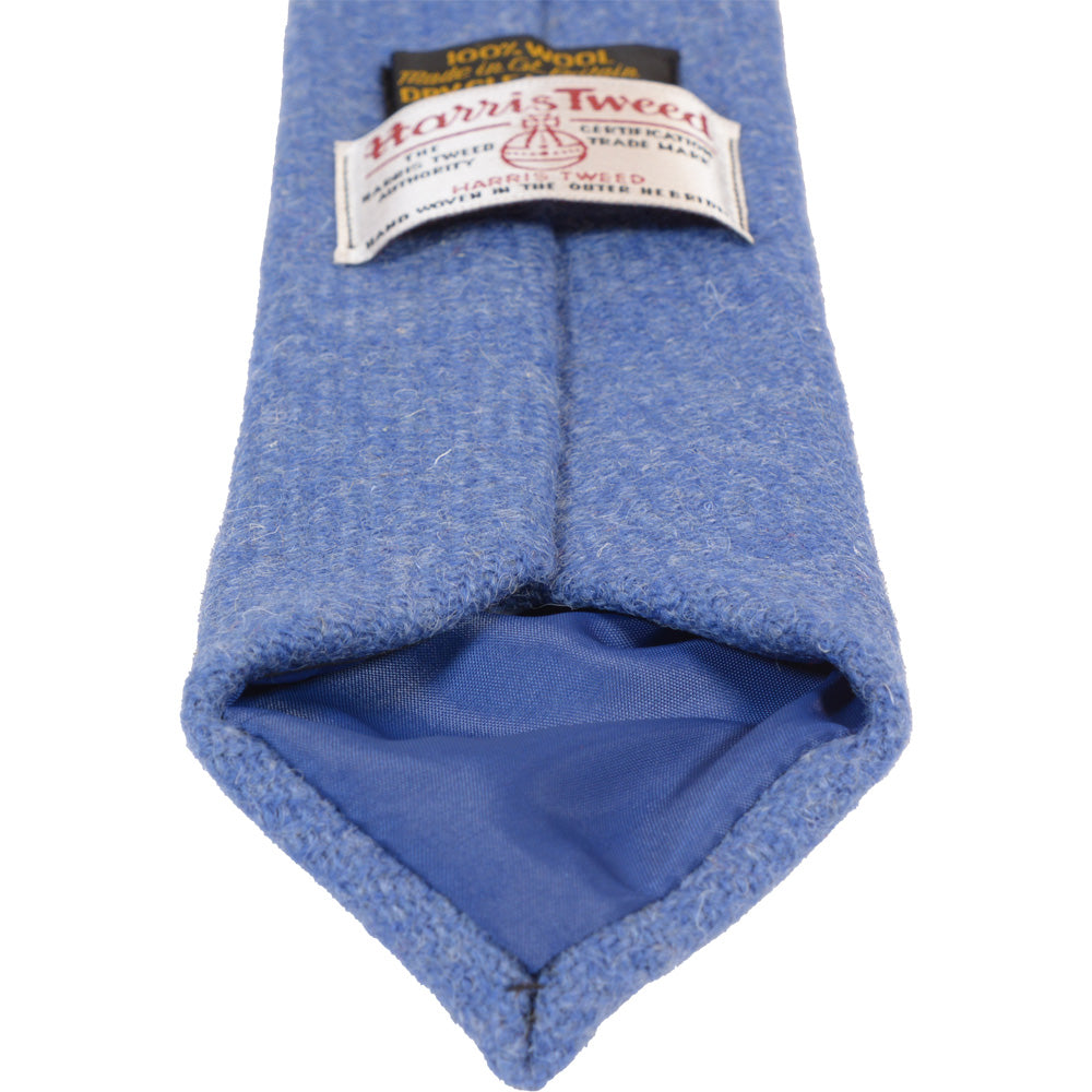 英国製 Harris Tweed(ハリスツイード) ウール ネクタイ Cornflower Blue