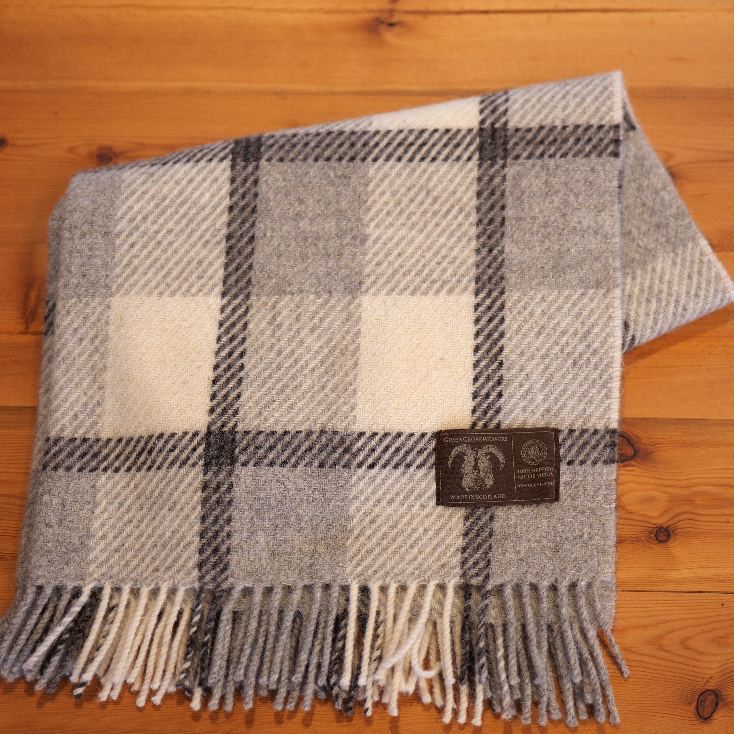 英国製 ジェイコブ ウール ブリティッシュ チェック ひざ掛け 高級 ギフト プレゼント