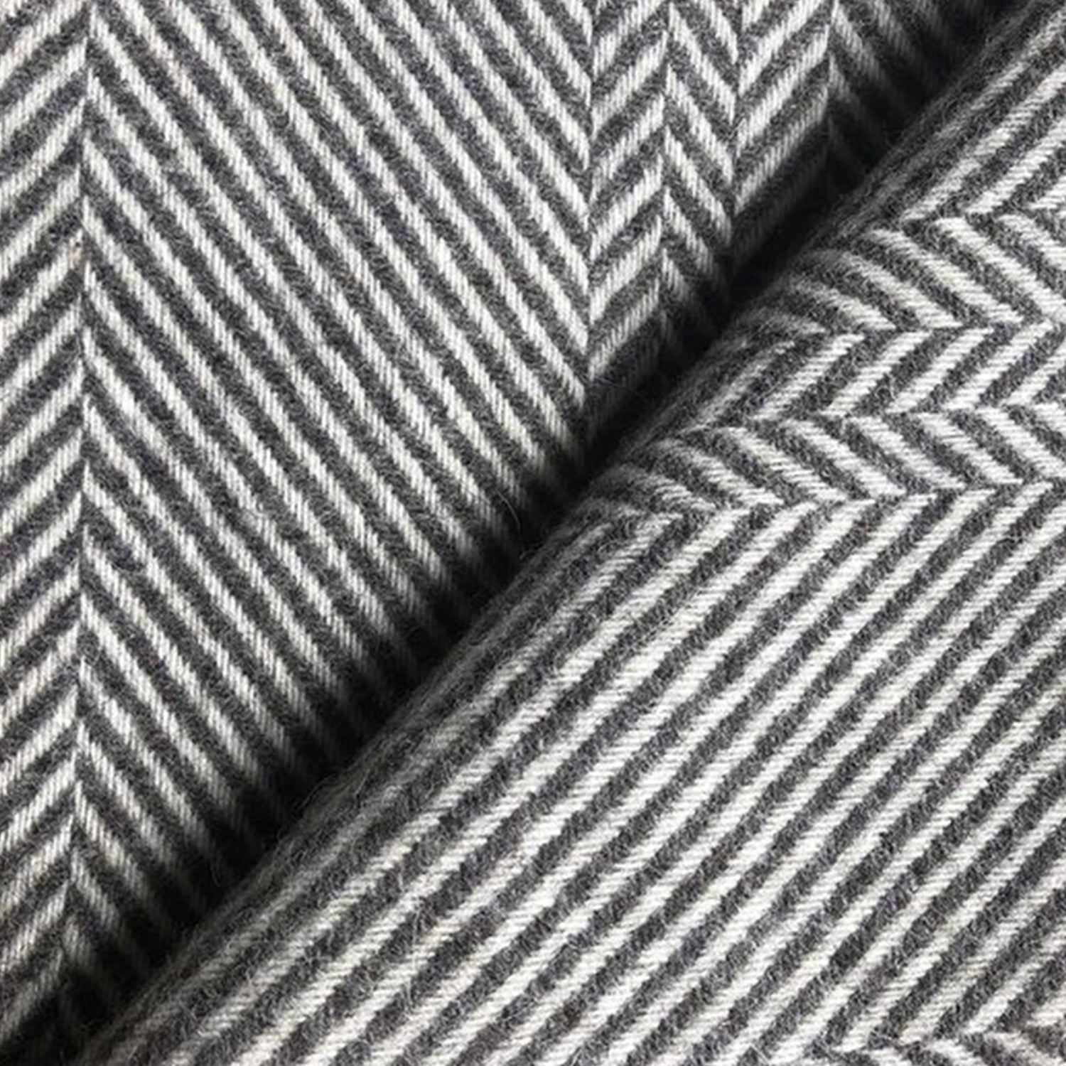 英国製 ジェイコブウール ひざ掛け ダークブラウン Herringbone 高級 ギフト プレゼント