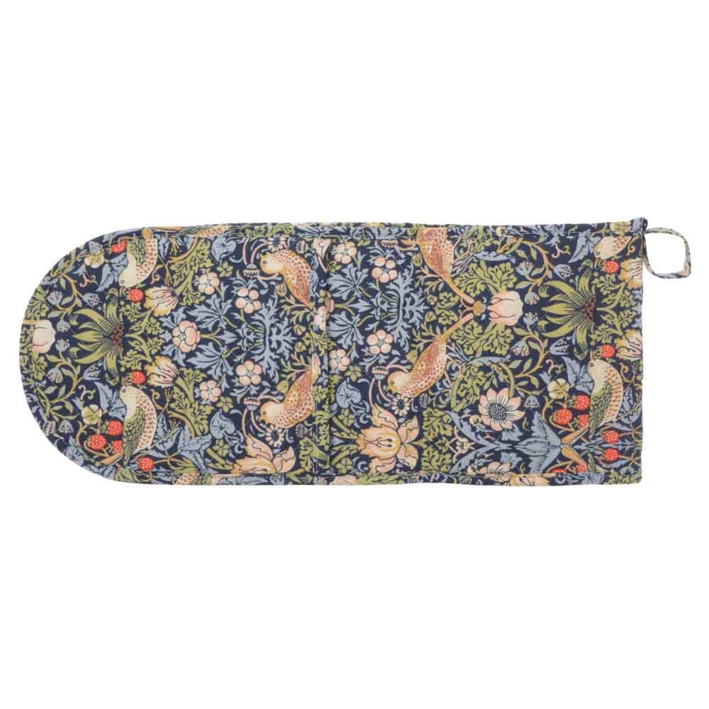 ウィリアムモリス ダブルオーブングローブ Strawberry Thief Blue