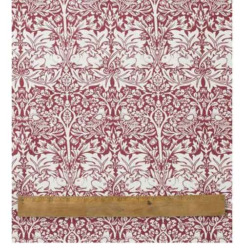 ウィリアムモリス コットン テーブルクロス 長方形 円形 Brother Rabbit Red LBTBCCT14