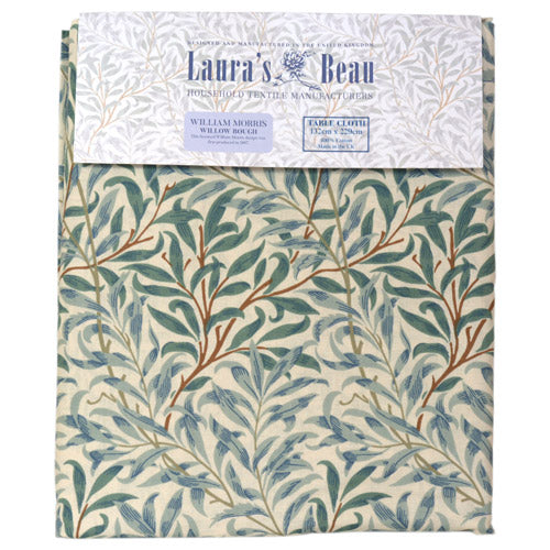 ウウィリアムモリス コットン テーブルクロス 長方形 円形 Green Willow LBTBCCT17