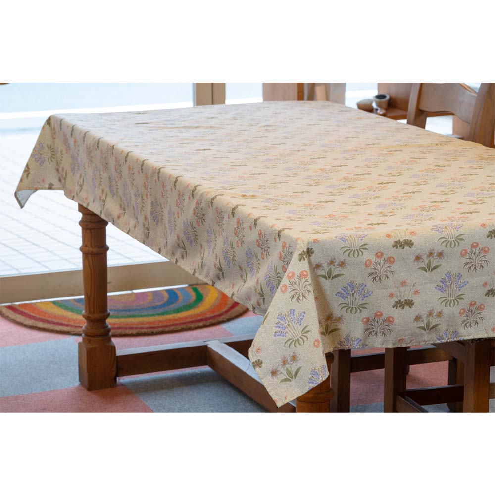 ウィリアムモリス コットン テーブルクロス 長方形 円形 Lily ユリ LBTBCCT1
