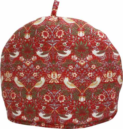 ウィリアムモリス ティーコジー ミニ Strawberry Theif Red ストロベリーシーフ いちご泥棒 LBTCSW216 保温カバー