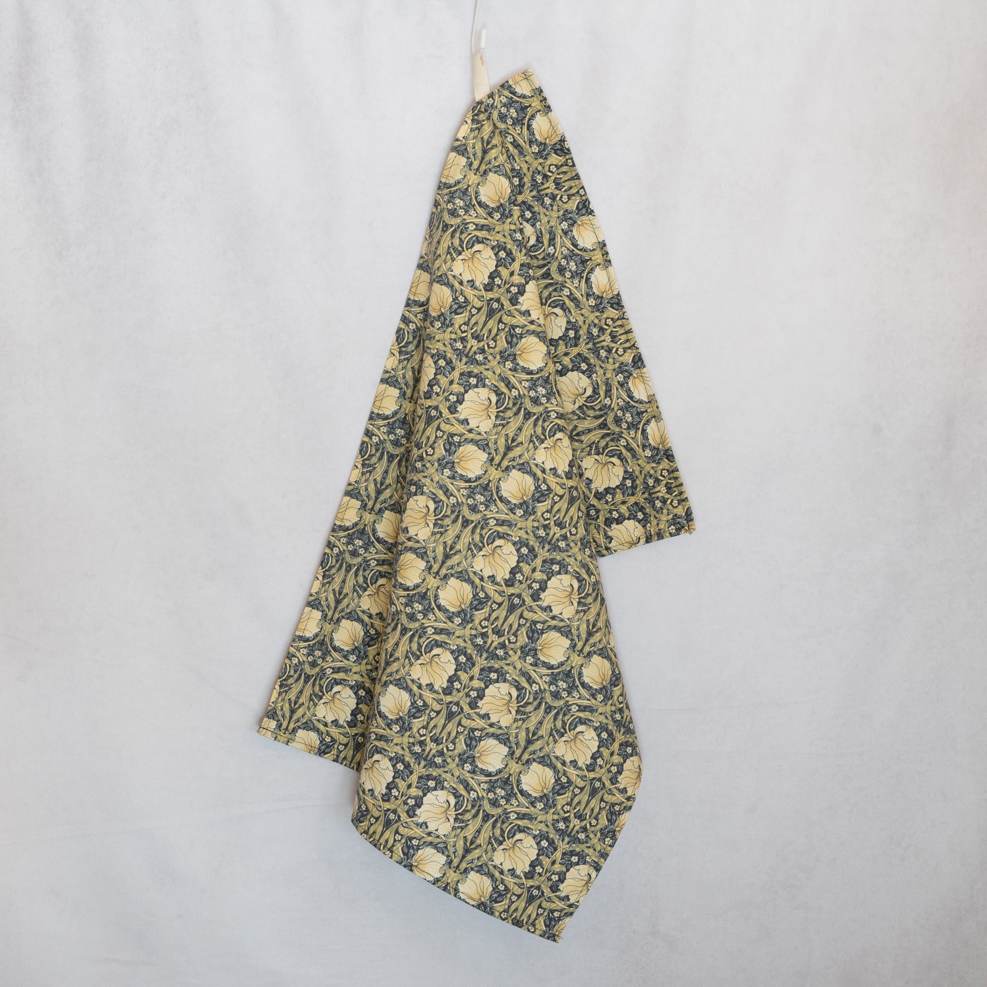 ウィリアムモリス ティータオル タペストリー ランチョンマット Pimpernel Cream 瑠璃ハコベ ポピー