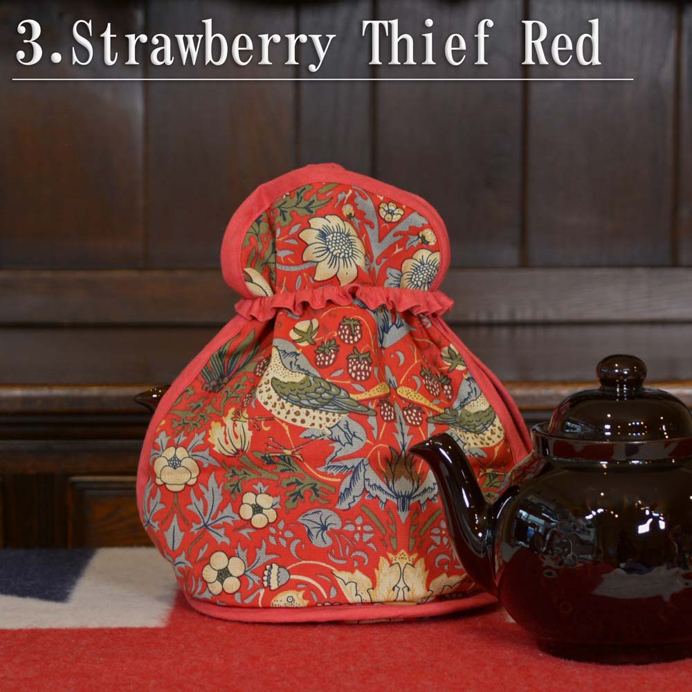 William Morris ウィリアム モリス ギャラリー Le chateau ルシャトー オープントップ ティーコジー LCOTTCGY75 ストロベリーシーフ いちご泥棒 保温カバー