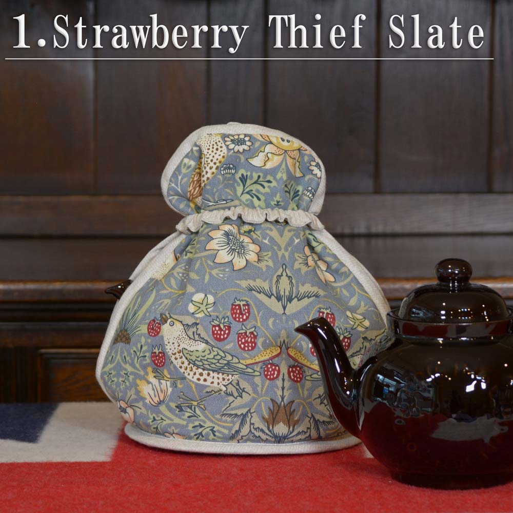 William Morris ウィリアム モリス ギャラリー Le chateau ルシャトー オープントップ ティーコジー LCOTTCGY76 ストロベリーシーフ いちご泥棒 保温カバー