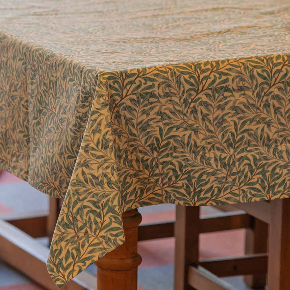 ウィリアムモリス サンダーソン コットン テーブルクロス 長方形 Green Willow ウィロー 柳 LCTBCSNCT91