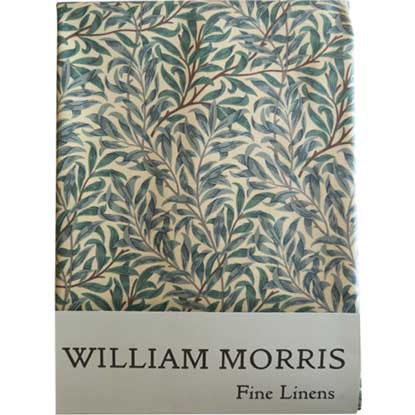 ウィリアムモリス サンダーソン コットン テーブルクロス 長方形 Green Willow ウィロー 柳 LCTBCSNCT91