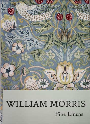 ウィリアムモリス テーブルクロス コットン 長方形 Strawberry Thief Slate