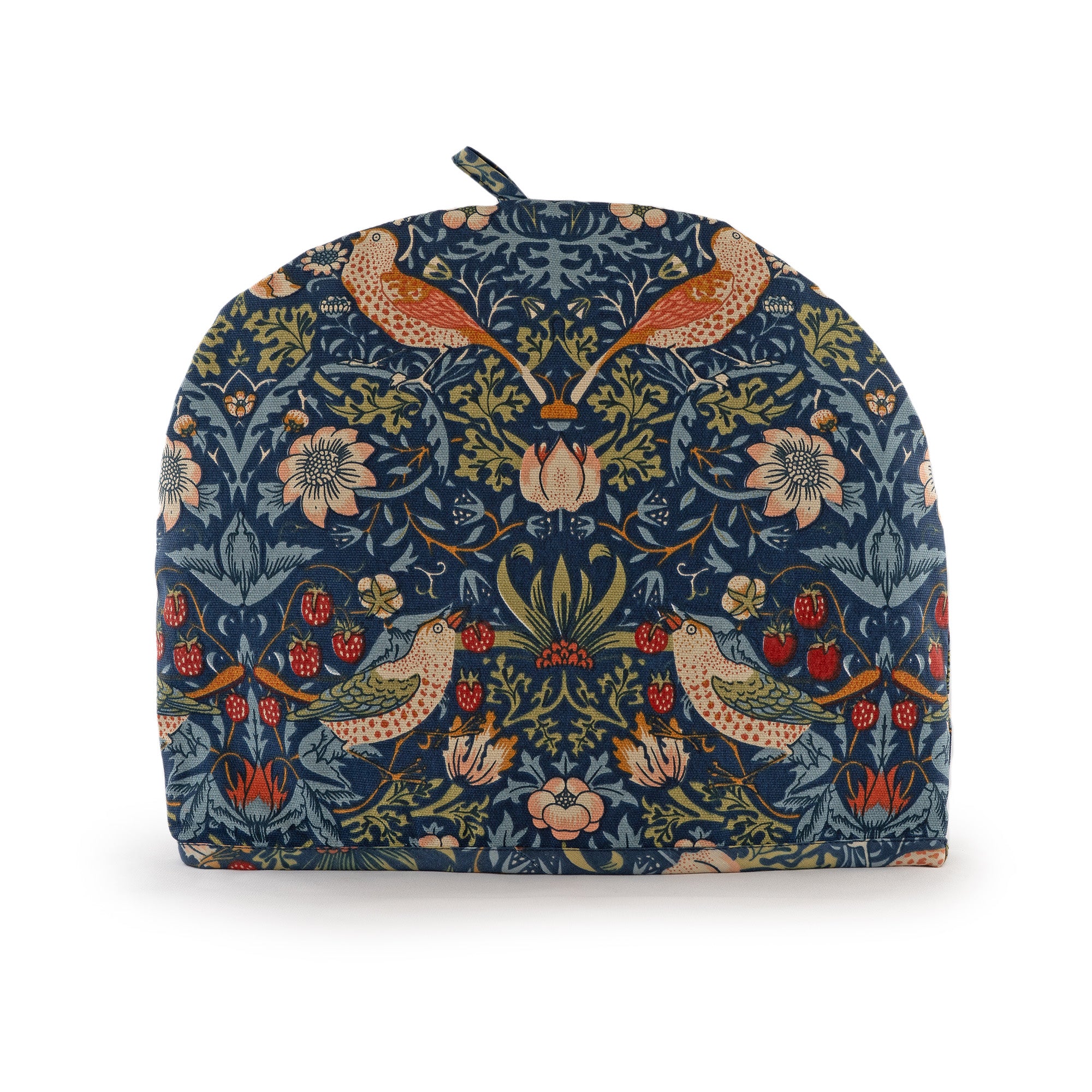 ウィリアムモリス Gallery ティーコジー Strawberry Thief Blue ストロベリーシーフ いちご泥棒 保温カバー