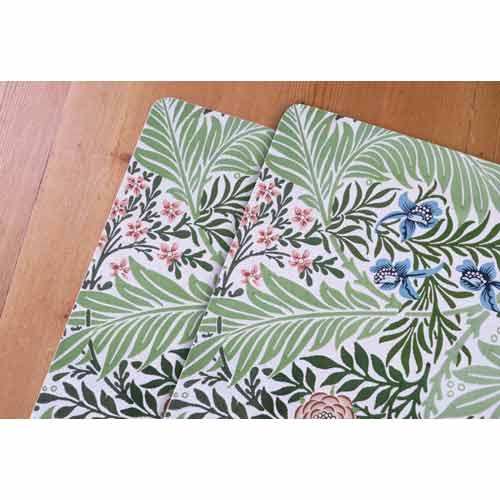 ウィリアムモリス ラージ テーブルマット Larkspur