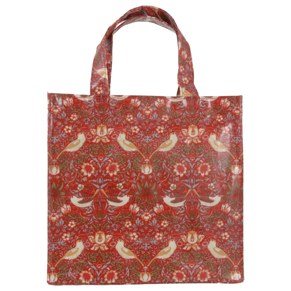 ウィリアムモリス PVC ビニールコーティング バッグ セカンドバッグ ミニバッグ スイートブライア いちご泥棒