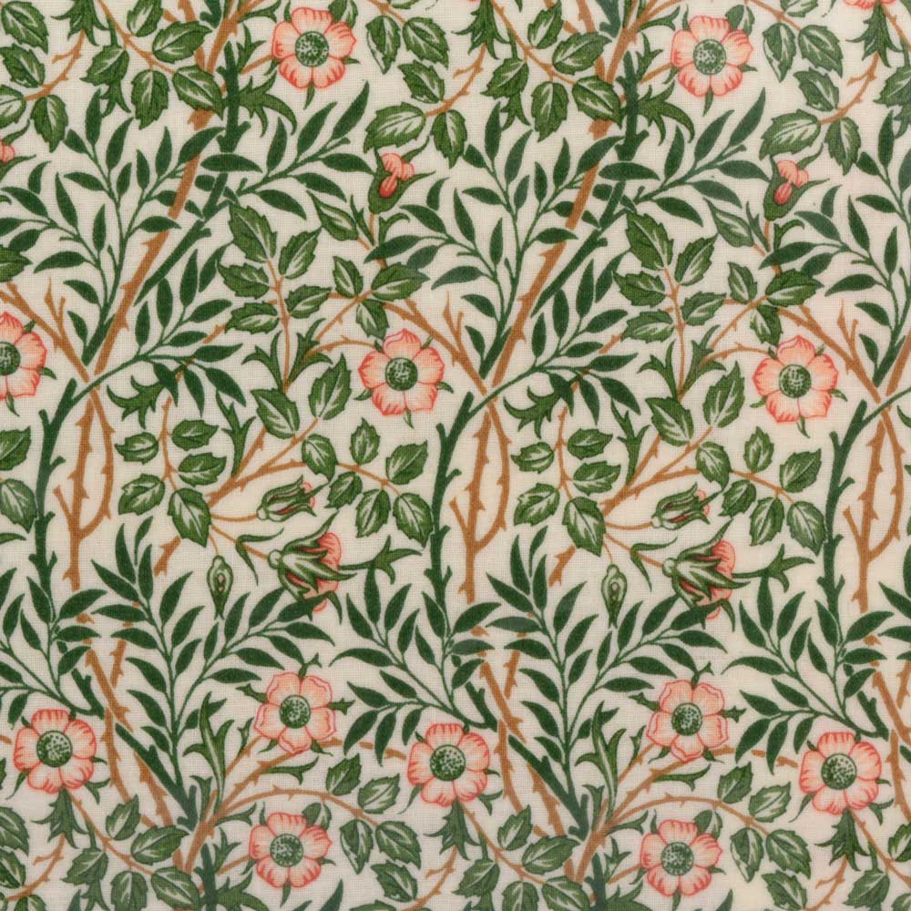 ウィリアムモリス PVC ビニールコーティング バッグ セカンドバッグ ミニバッグ スイートブライア バラ