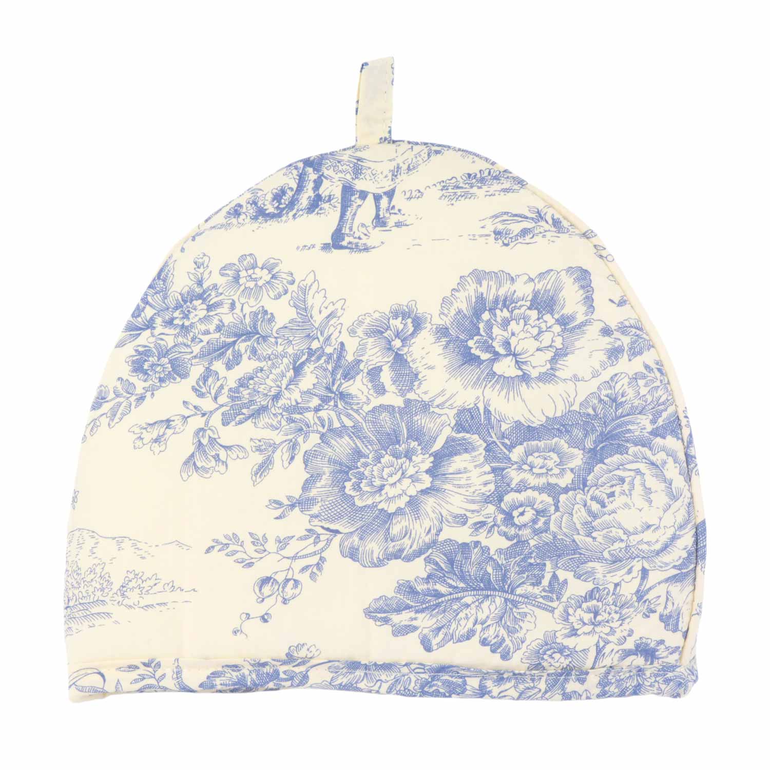 トワルドジュイ ミニ ティーコジー Blue Toile 2CUP 保温カバー