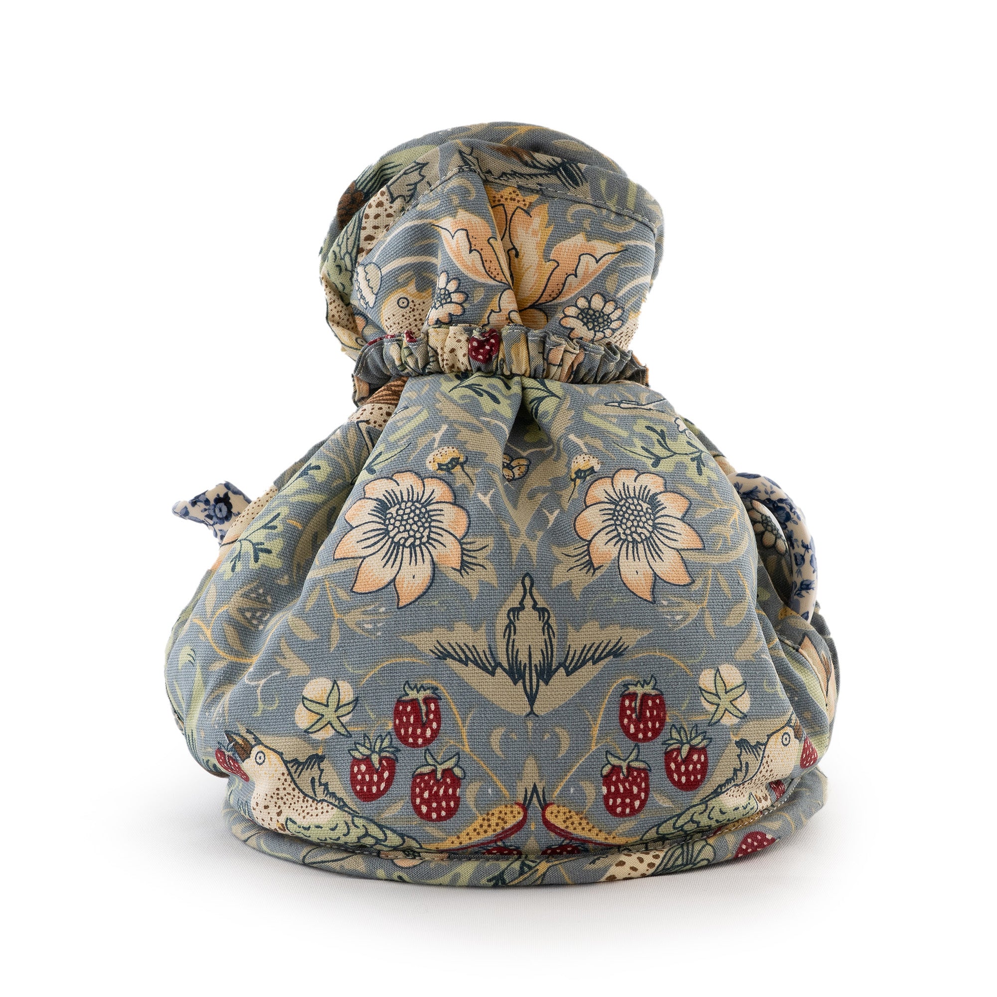 ウィリアムモリス Gallery オープントップティーコジー Strawberry Thief Slate 保温カバー ストロベリーシーフ