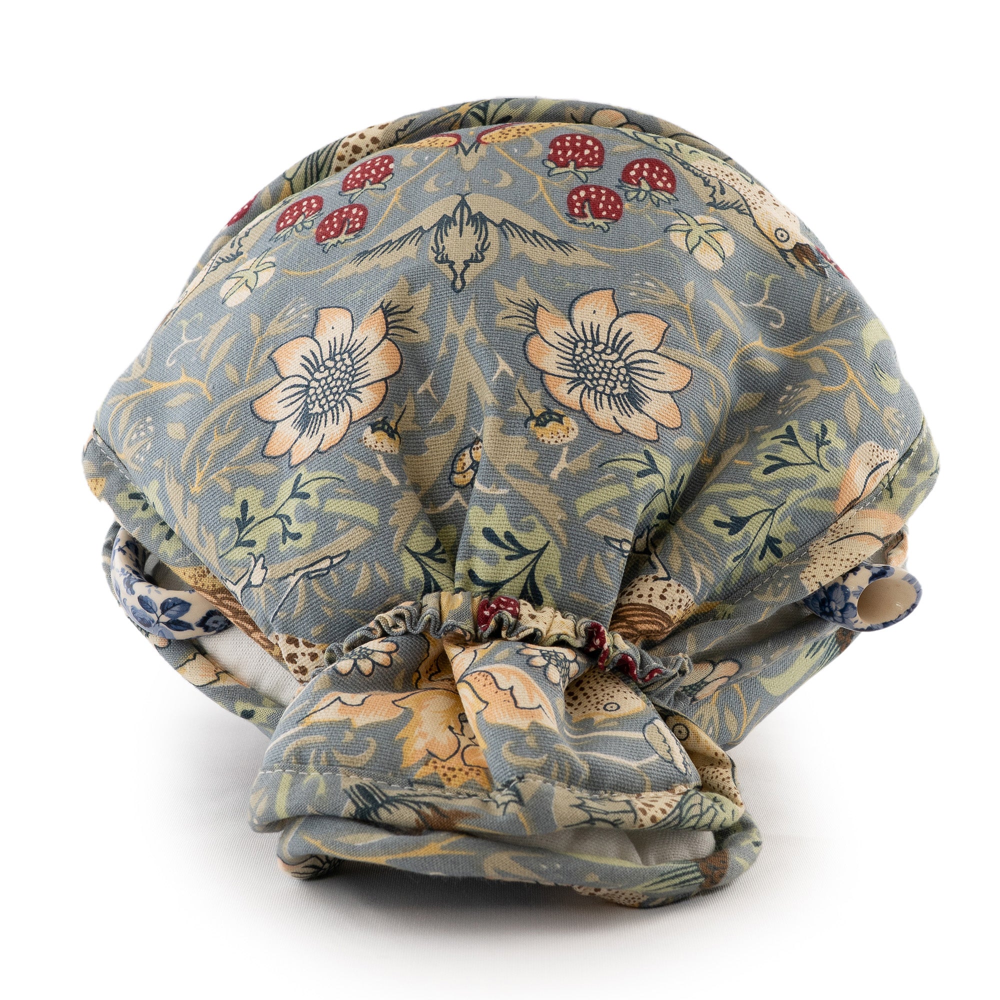 ウィリアムモリス Gallery オープントップティーコジー Strawberry Thief Slate 保温カバー ストロベリーシーフ