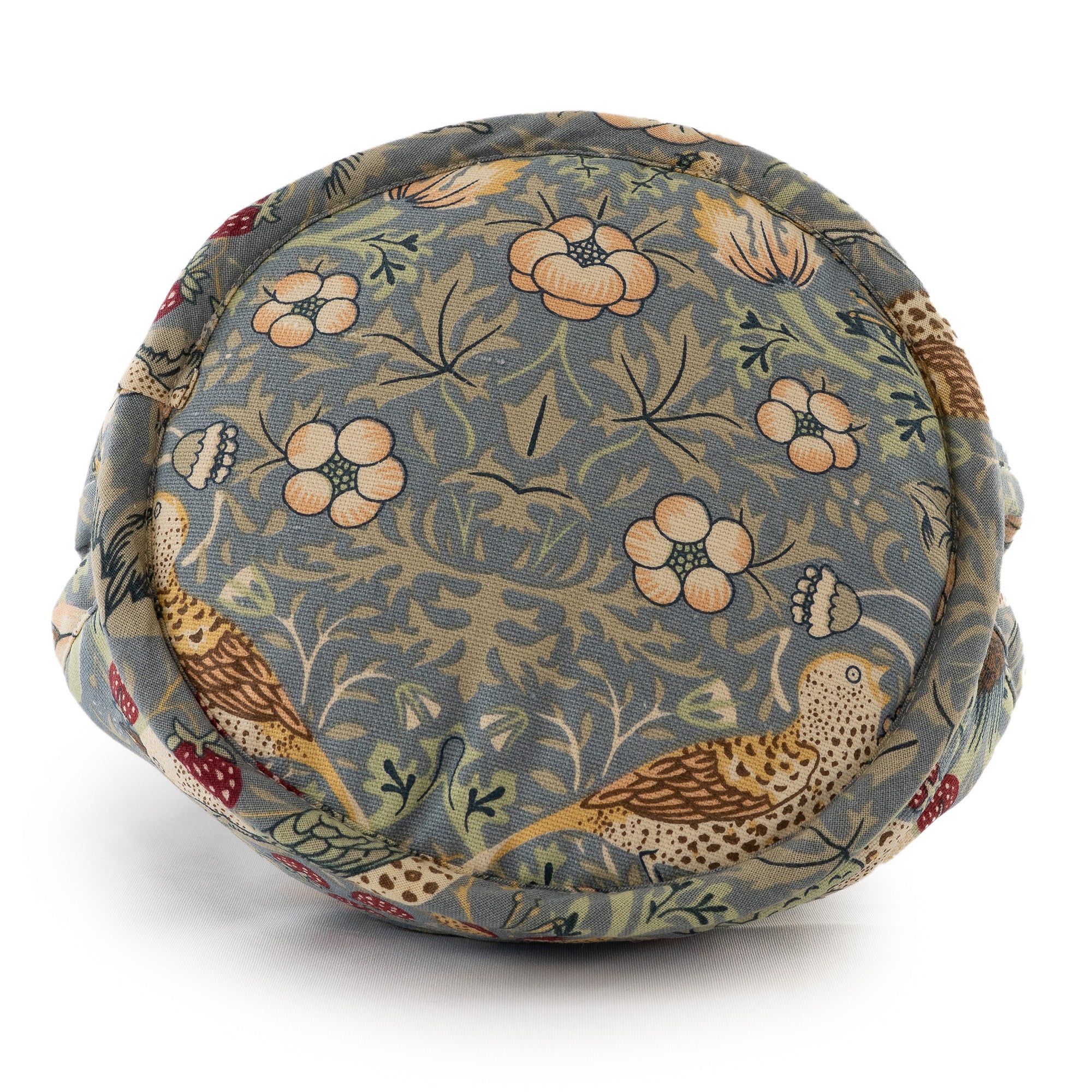 ウィリアムモリス Gallery オープントップティーコジー Strawberry Thief Slate 保温カバー ストロベリーシーフ