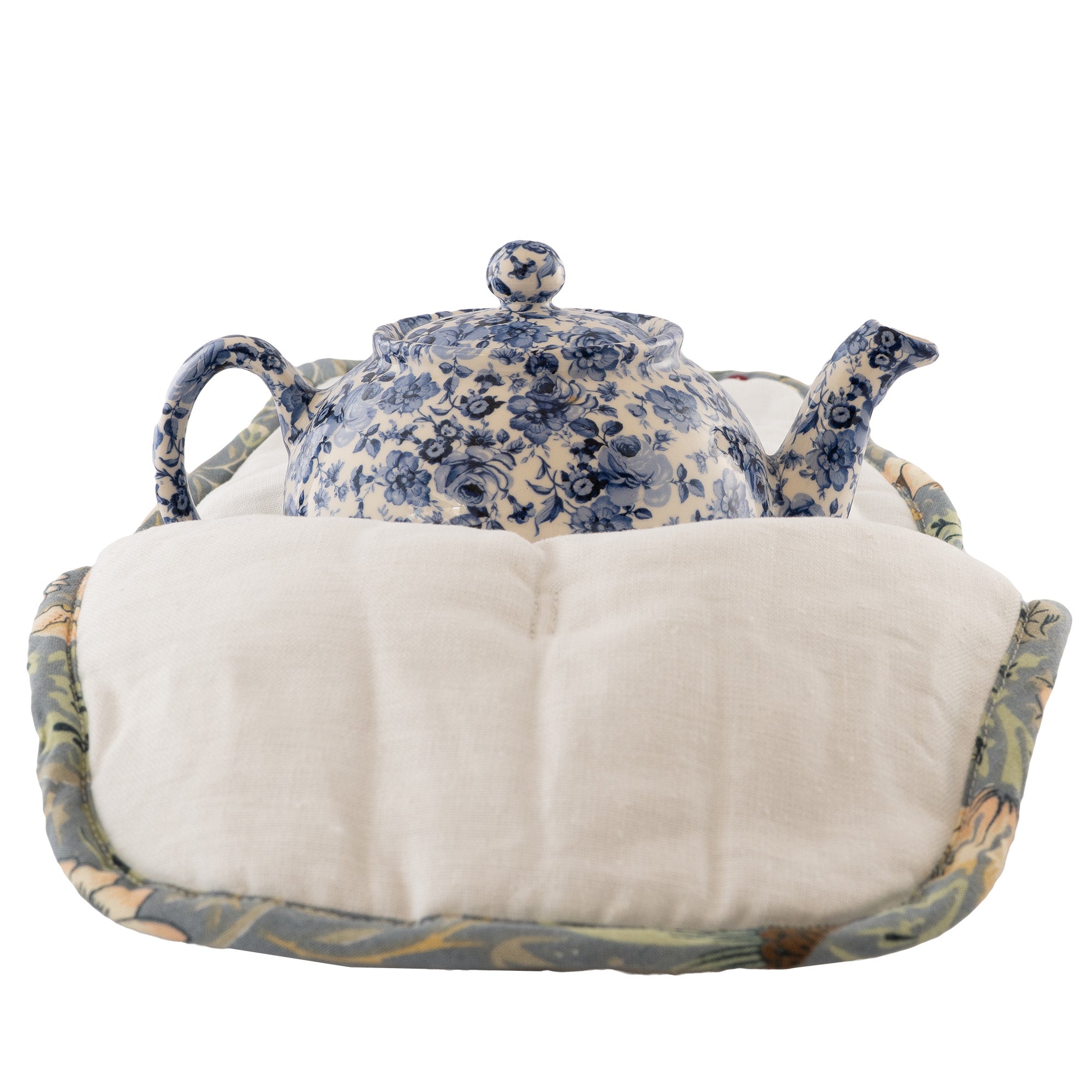 ウィリアムモリス Gallery オープントップティーコジー Strawberry Thief Slate 保温カバー ストロベリーシーフ