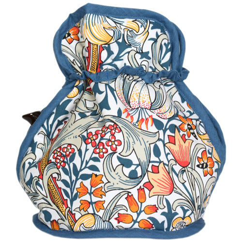 ウィリアムモリス サンダーソン オープントップティーコジー Golden Lily Blue LCOTTCSN99