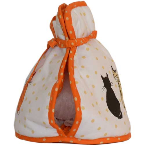 アルスターウィーバーズ オープントップティコジー ティーコジー ポットカバー 保温カバー チェック 保温カバー ネコ