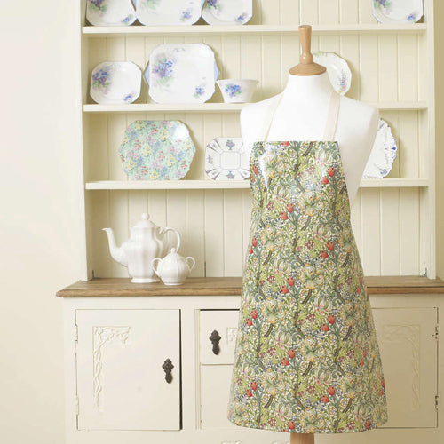 ウィリアムモリス PVC ビニールコーティング エプロン ゴールデンリリー