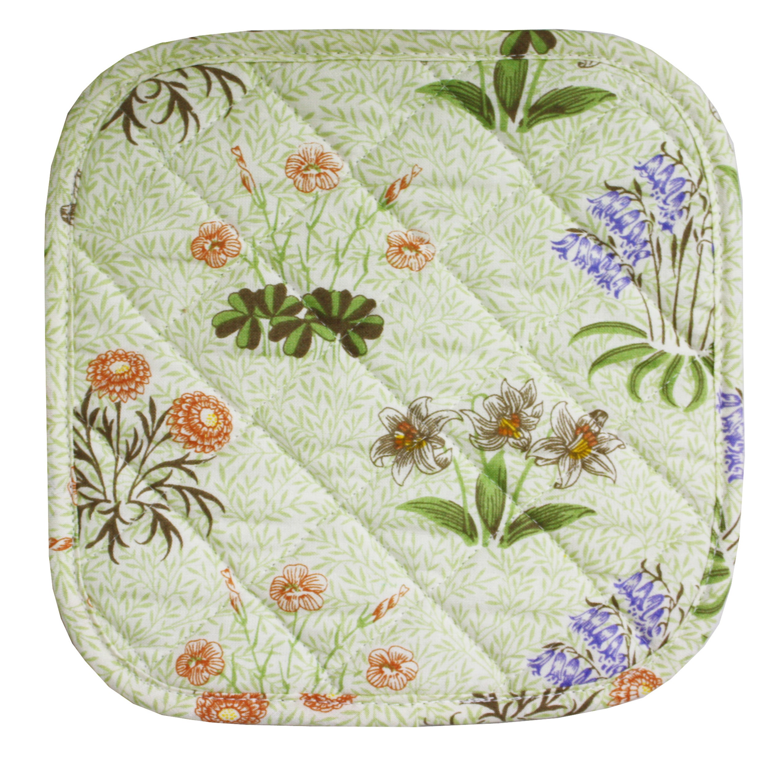 ウィリアム モリス ポットマット 鍋つかみ 鍋敷き Lily ゆり