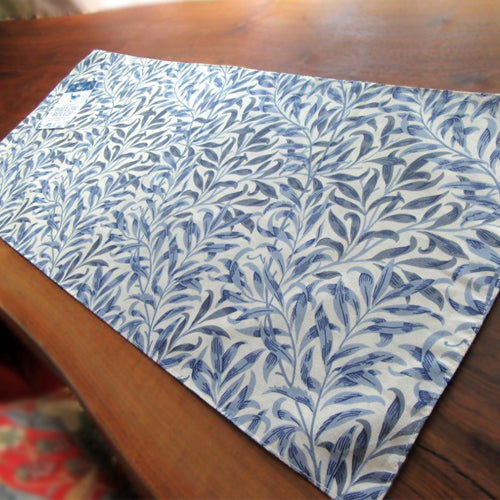 ウィリアム モリス テーブルセンター タペストリー Blue Willow 栁 ウィロウ