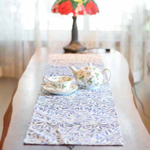 ウィリアム モリス テーブルランナー ダイニング テーブル カバー 布 Blue Willow