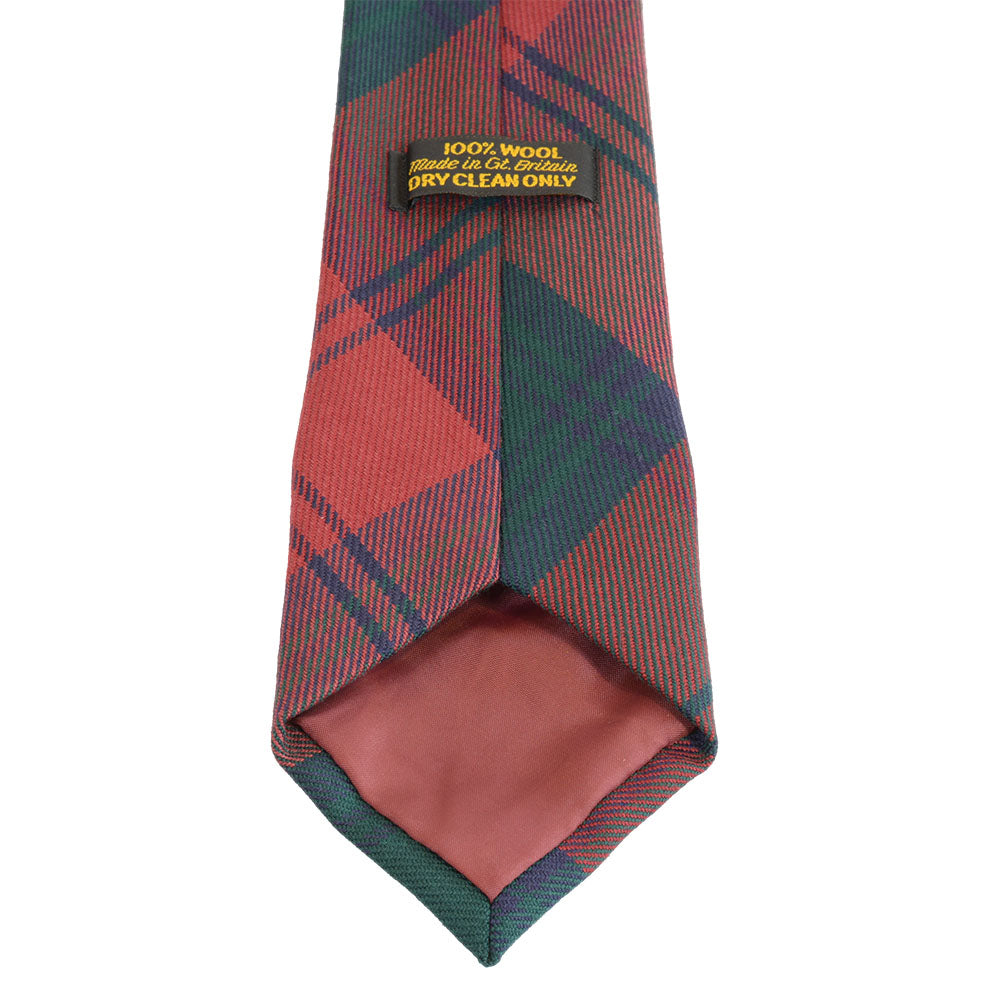グリーングローブウェーバー タータンチェック ネクタイ ウーステッドウール Lindsay
